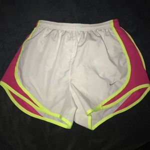 White Nike shorts
